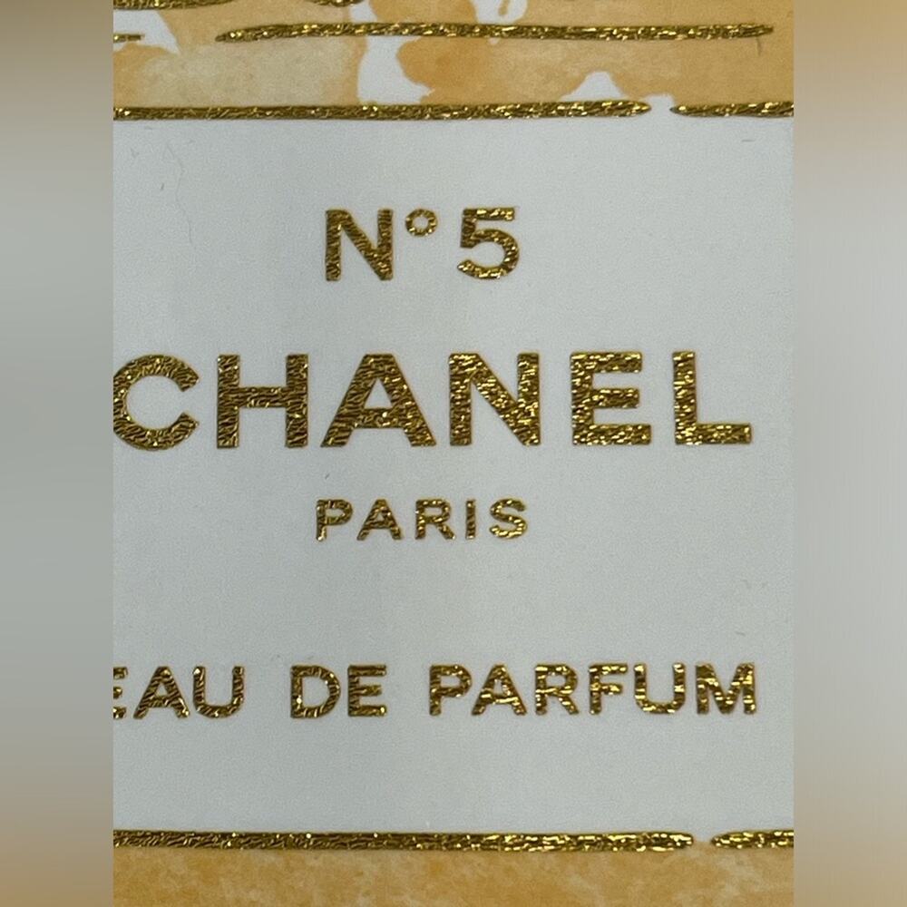 🌿SOLD Fashion No 5 Paris themed perfume bottle wooden block art - Picture 3 of 7